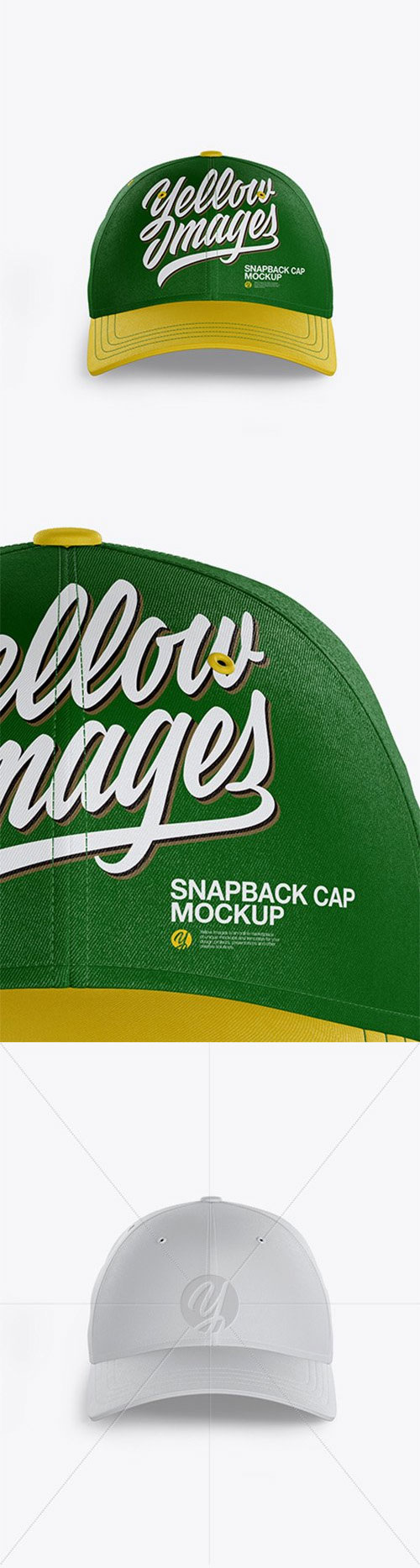 Snapback Cap Mockup - Front View