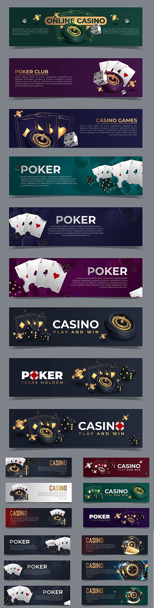 Casino Vector Banners