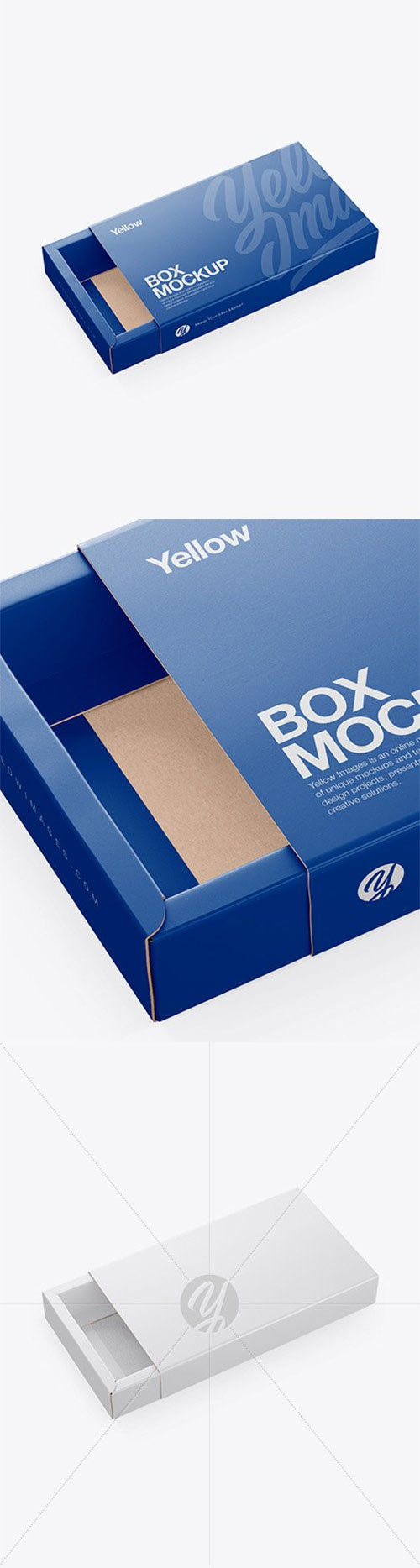 Opened Matte Gift Box Mockup 35370