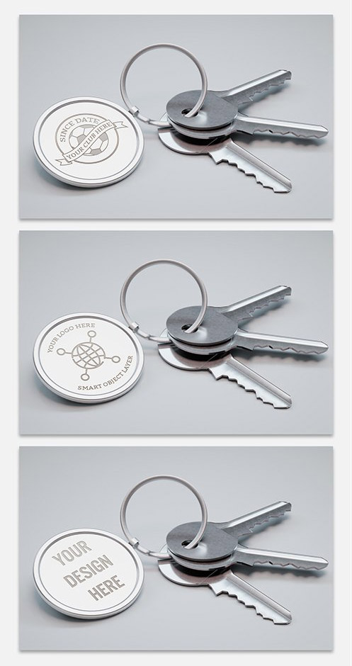 Circle Key Ring Mockup 226113318