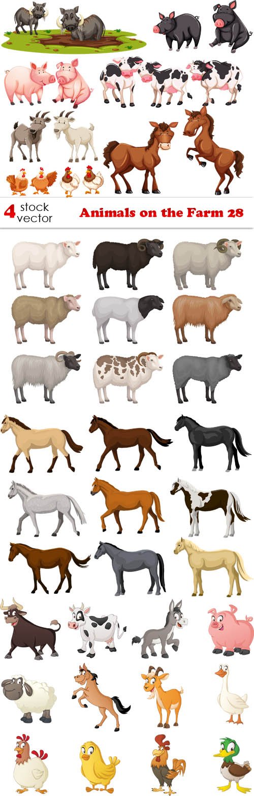 Vectors - Animals on the Farm 28