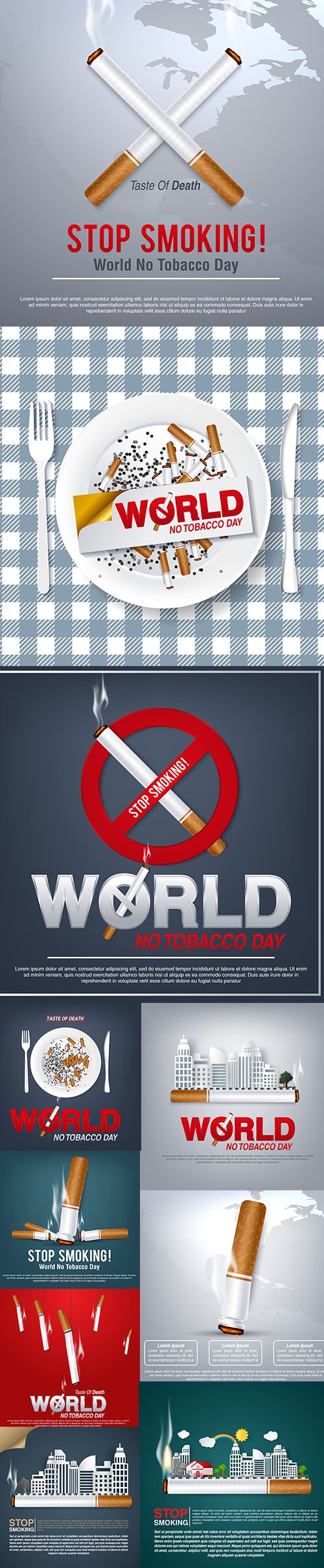 World NO Tobacco Day Stop Smoking