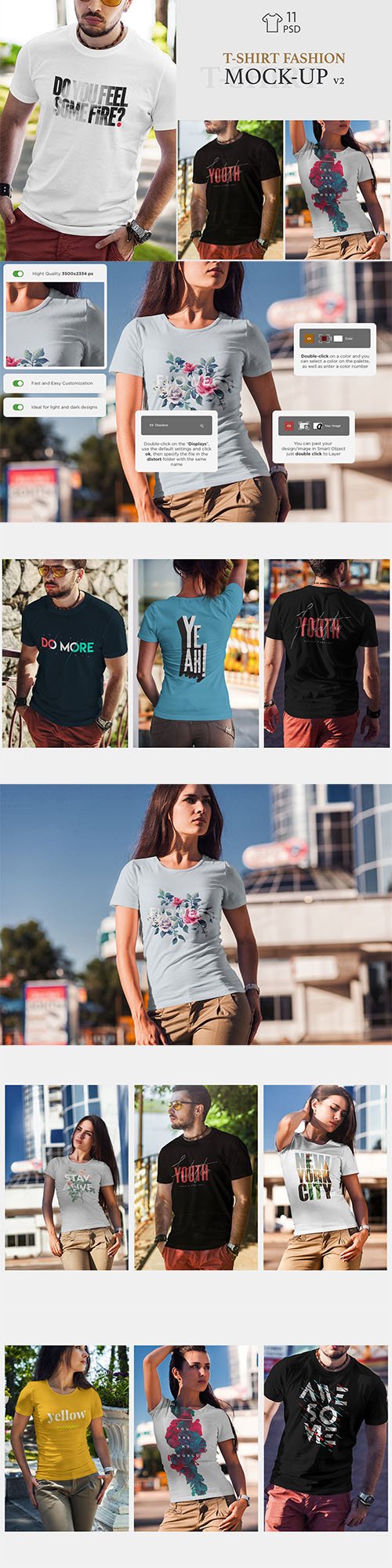 T-Shirt Fashion Mock-Up v2