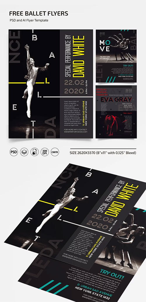 Ballet - Premium flyer psd template