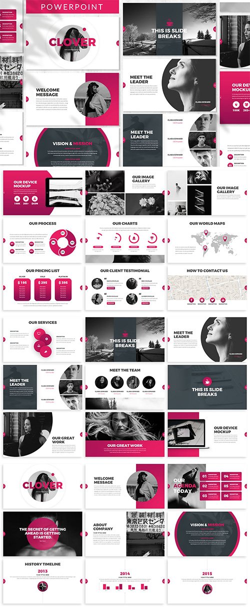 Clover - Business Powerpoint, Keynote and Google Slides Template