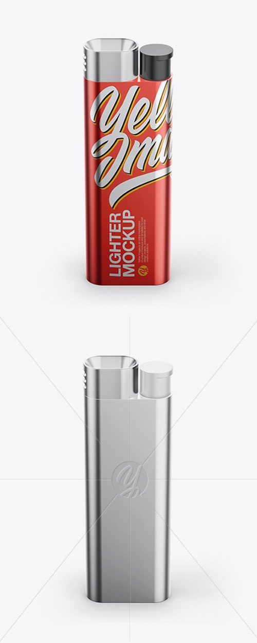 Download Metallic Lighter Mockup High Angle Shot Mockups Free Psd Templates