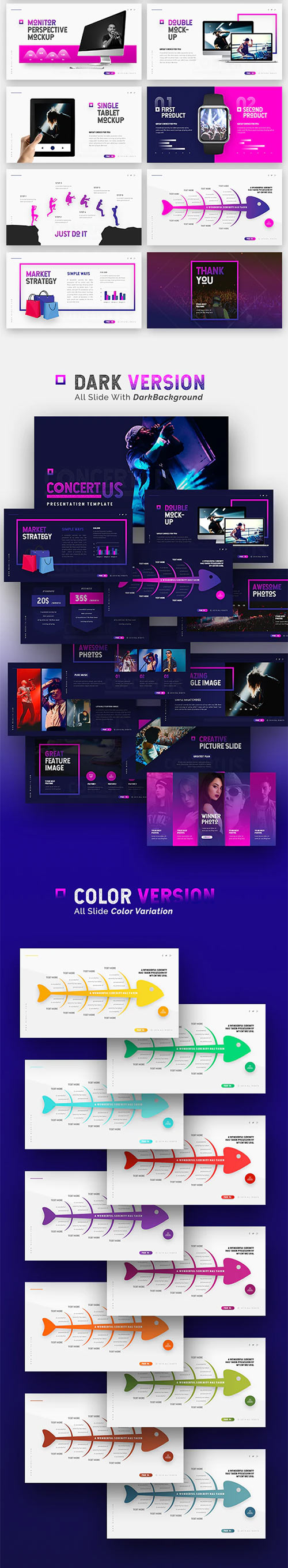 Concertus - Event Powerpoint Template