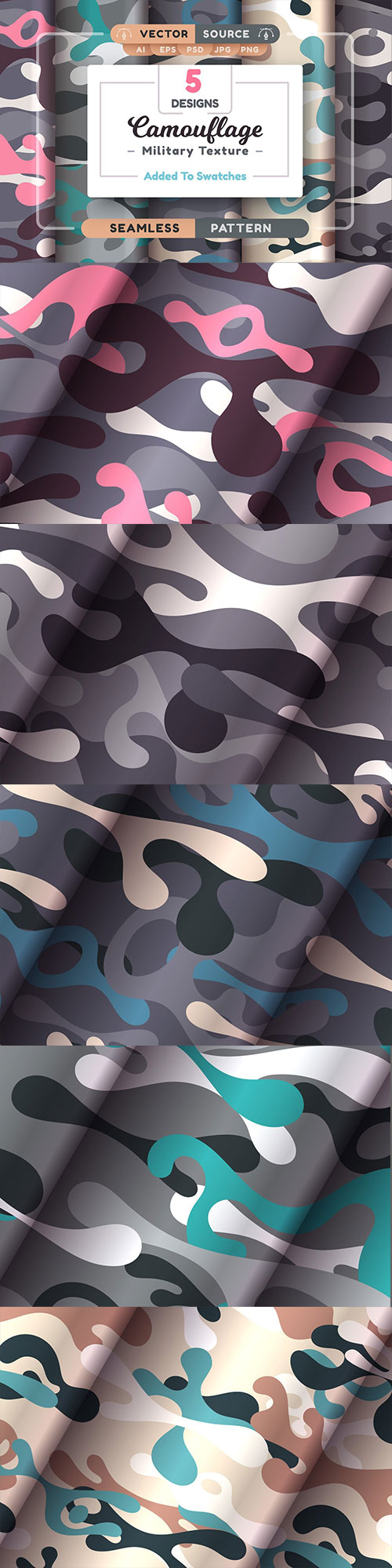 Camouflage Seamless Patterns 10175277