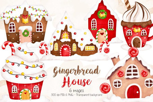 Gingerbread House Clipart